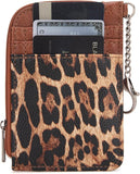 Wrangler Wrangler Leopard Print Mini Zip Card Case - Leopard