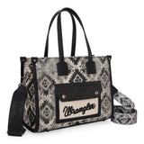 Wrangler Southwestern Pattern Dual Sided Print Concealed Carry Crossbody - Black