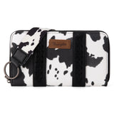 Wrangler Cow Print Wallet -Black