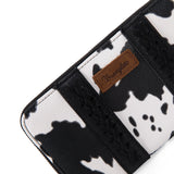 Wrangler Cow Print Wallet -Black