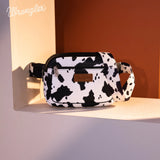 Wrangler Cow Print Belt-Bag - Black