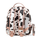 Wrangler Cow Print Backpack With Coin Pouch - Pink