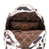 Wrangler Cow Print Backpack With Coin Pouch - Pink