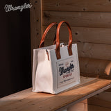 Vintage Wrangler Canvas Tote//Crossbody - Beige