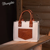 Vintage Wrangler Canvas Tote//Crossbody - Beige