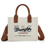 Vintage Wrangler Canvas Tote//Crossbody - Beige