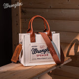 Vintage Wrangler Canvas Tote//Crossbody - Beige