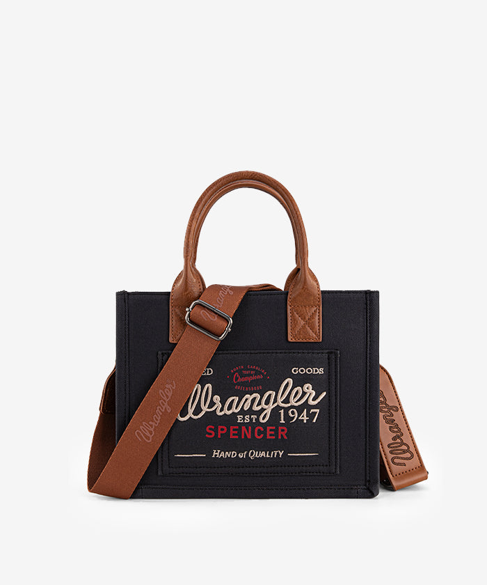 Vintage Wrangler Canvas Tote//Crossbody - Navy