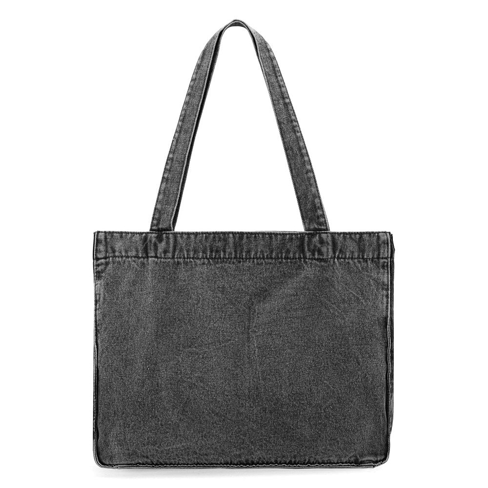Wrangler Stitch Denim Tote Bag - Black