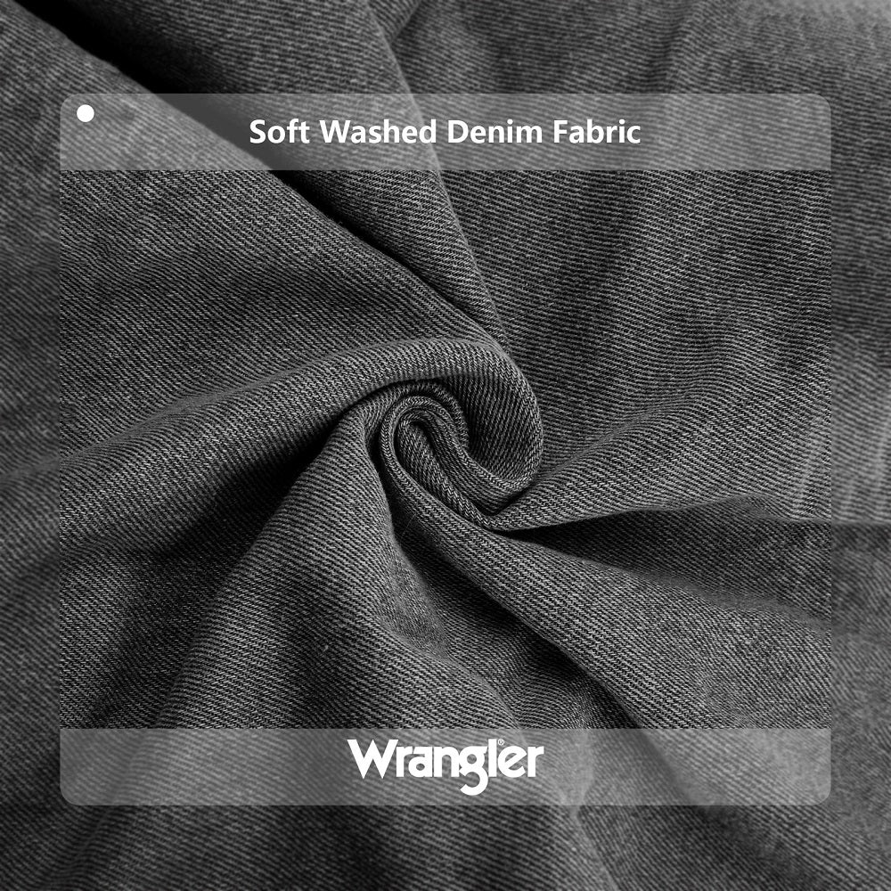 Wrangler Stitch Denim Tote Bag - Black