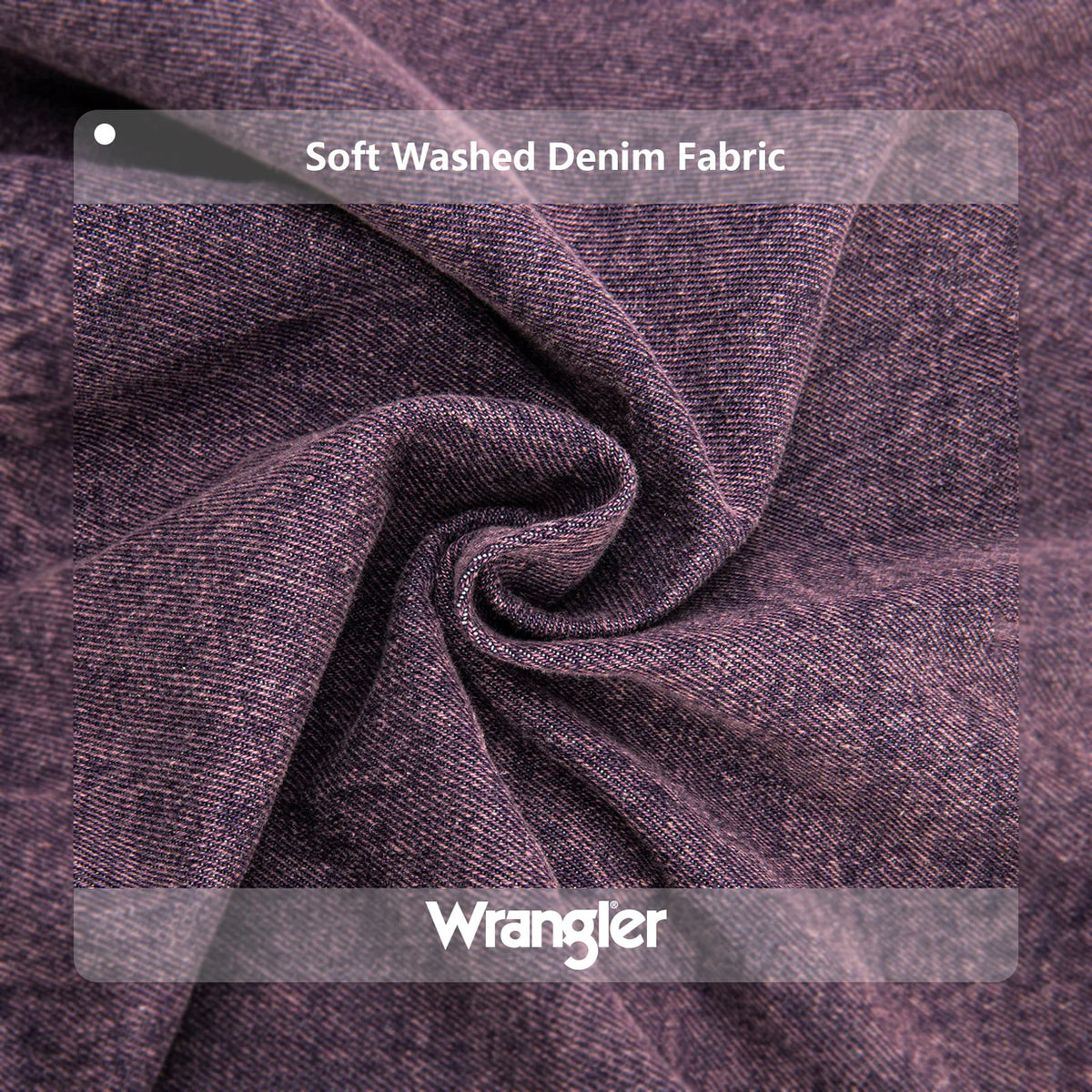 Wrangler Stitch Denim Tote Bag - Purple