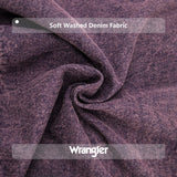 Wrangler Stitch Denim Tote Bag - Purple