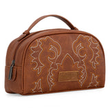 Wrangler Embroidered Multi Purpose/Travel Pouch - Brown