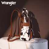 Wrangler Cow Print Tote/Shoulder Bag Convertible Backpack - Brown