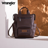 Wrangler Tote/Shoulder Bag Convertible Backpack - Brown