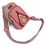 Wrangler Southwestern Knitted Sling Bag - Hot Pink