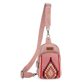 Wrangler Southwestern Knitted Sling Bag - Hot Pink