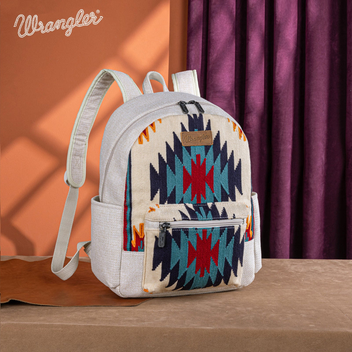 Wrangler Southwestern Knitted Backpack - Cream