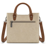 Wrangler Braided Whipstitch Top Handle Small Tote/Crossbody - Beige