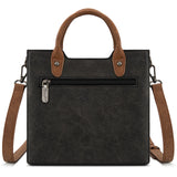 Wrangler Braided Whipstitch Top Handle Small Tote/Crossbody - Black