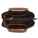 Wrangler Braided Whipstitch Top Handle Small Tote/Crossbody - Black