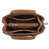 Wrangler Braided Whipstitch Top Handle Small Tote/Crossbody - Tan