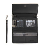 Wrangler Southwestern Print Wallet/Wristlet/Crossbody - Black