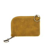 WRANGLER SOUTHWESTERN ART PRINT MINI ZIP CARD CASE - MUSTARD