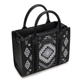 Wrangler Aztec Pattern Print -Tote/Crossbody - Black