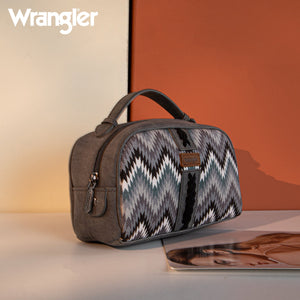 Wrangler Southwestern Pattern Print Multi Purpose/Travel Pouch - Grey