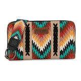 Wrangler Southwestern Art Print Wallet - Black