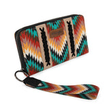 Wrangler Southwestern Art Print Wallet - Black