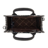 Wrangler Southwestern Pattern Dual Sided Print -Tote/Crossbody - BLACK