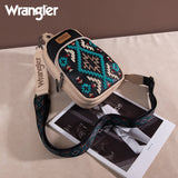 Wrangler Southwestern Embroidered Sling Bag - Black