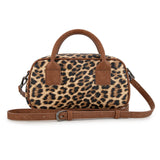 Wrangler Whipstitch Collection Mini Satchel/Crossbody Bag - Leopard
