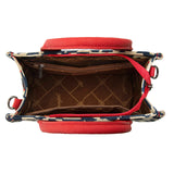 Wrangler Cow Print Concealed Carry Tote/Crossbody - Red