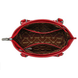 WRANGLER BANDANA PAISLEY PRINT TOTE/CROSSBODY - RED