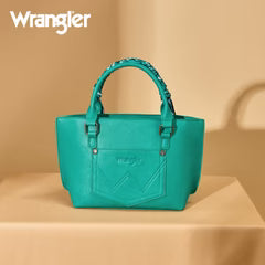 WRANGLER BANDANA PAISLEY PRINT TOTE/CROSSBODY - TURQUOISE