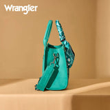 WRANGLER PAISLEY PRINT TOTE CROSSBODY BAG - TURQUOISE