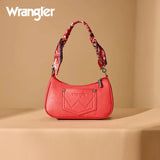 WRANGLER PAISLEY PRINT SHOULDER CROSSBODY BAG - RED
