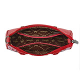WRANGLER PAISLEY PRINT SHOULDER CROSSBODY BAG - RED