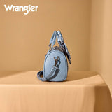 WRANGLER BANDANA PAISLEY PRINT BARREL CROSSBODY BAG - JEAN