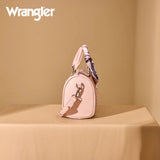 WRANGLER BANDANA PAISLEY PRINT BARREL CROSSBODY BAG - PINK