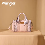 WRANGLER BANDANA PAISLEY PRINT BARREL CROSSBODY BAG - PINK