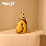 WRANGLER BANDANA PAISLEY PRINT BARREL CROSSBODY BAG - YELLOW