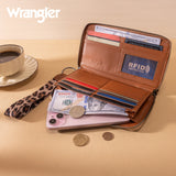 WRANGLER LEOPARD PRINT WALLET/WRISTLET - LEOPARD
