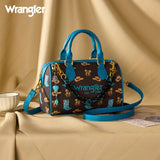 Wrangler Western Print Cowgirl Boston Bag - Coffee