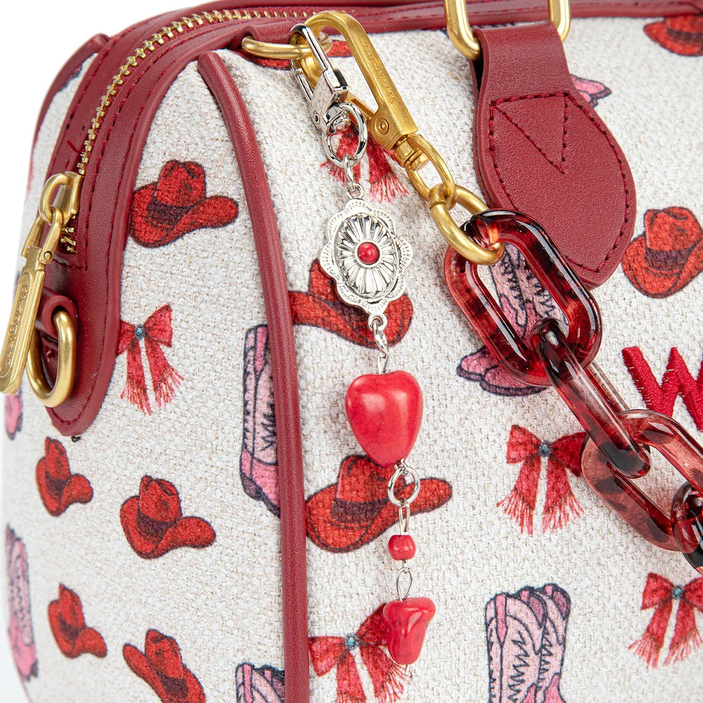Wrangler Western Print Cowgirl Boston Bag - Pink