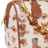 Wrangler Western Print Cowgirl Boston Bag - Tan