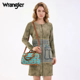 Wrangler Western Print Cowgirl Boston Bag - Turquoise